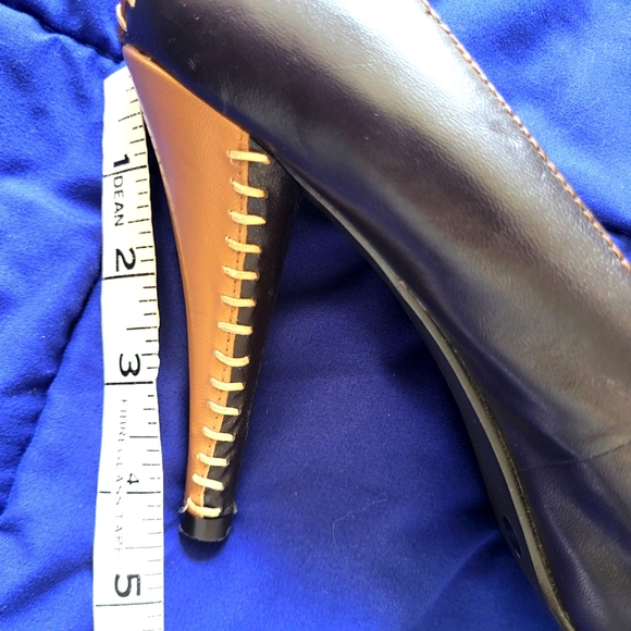 Chinese Laundry leather color block stiletto heels like new condition size 8 - Picture 9 of 9